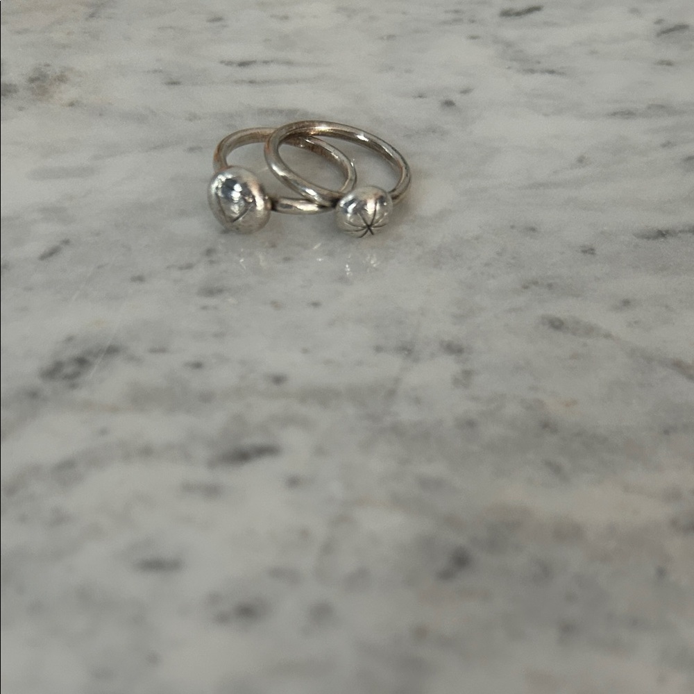 Chic Silver Ring Duo - image 1